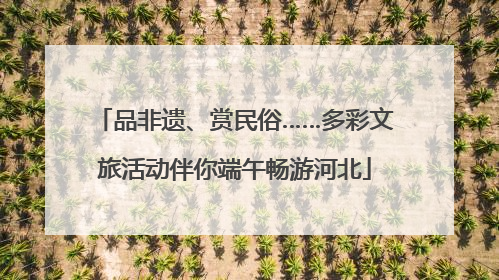 品非遗、赏民俗……多彩文旅活动伴你端午畅游河北