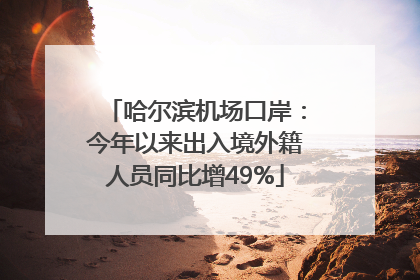 哈尔滨机场口岸：今年以来出入境外籍人员同比增49%