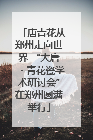 唐青花从郑州走向世界 “大唐・青花瓷学术研讨会”在郑州圆满举行