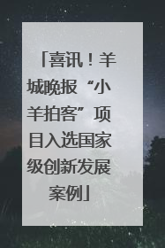 喜讯！羊城晚报“小羊拍客”项目入选国家级创新发展案例