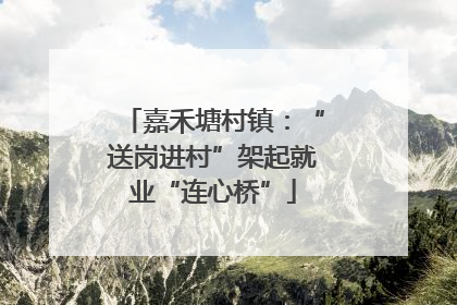嘉禾塘村镇：“送岗进村”架起就业“连心桥”