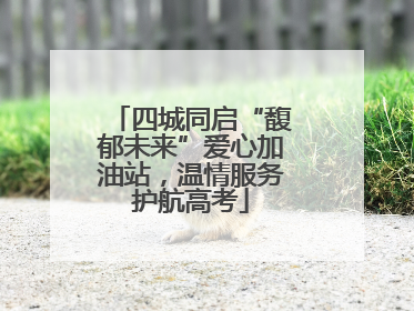 四城同启“馥郁未来”爱心加油站，温情服务护航高考