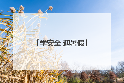 学安全 迎暑假