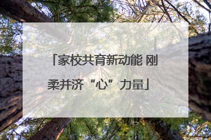 家校共育新动能 刚柔并济“心”力量
