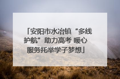 安阳市水冶镇“多线护航”助力高考 暖心服务托举学子梦想