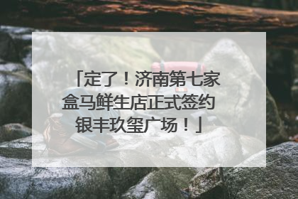 定了！济南第七家盒马鲜生店正式签约银丰玖玺广场！