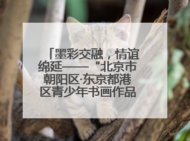 墨彩交融，情谊绵延——“北京市朝阳区·东京都港区青少年书画作品展”成功举办