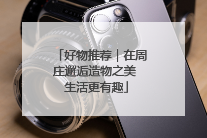 好物推荐｜在周庄邂逅造物之美 生活更有趣