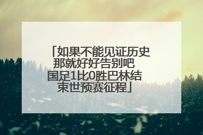 如果不能见证历史 那就好好告别吧 国足1比0胜巴林结束世预赛征程