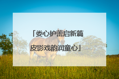 娄心护蕾启新篇 皮影戏韵润童心