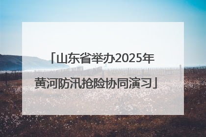 山东省举办2025年黄河防汛抢险协同演习