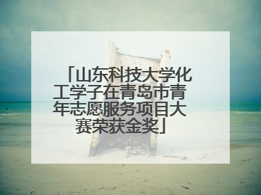 山东科技大学化工学子在青岛市青年志愿服务项目大赛荣获金奖