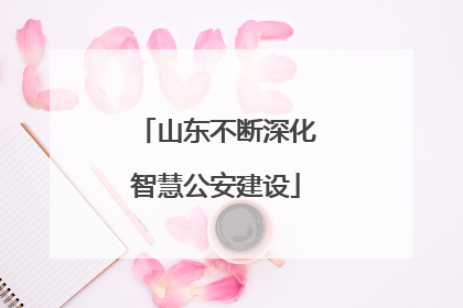 山东不断深化智慧公安建设