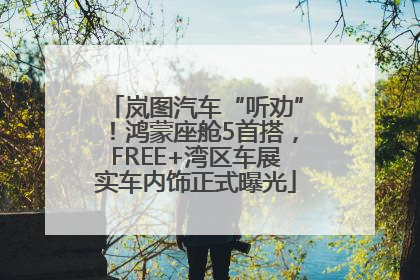 岚图汽车“听劝”！鸿蒙座舱5首搭，FREE+湾区车展实车内饰正式曝光