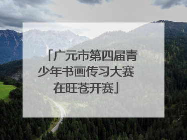 广元市第四届青少年书画传习大赛在旺苍开赛