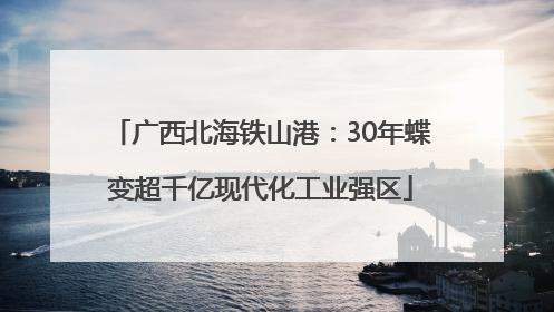 广西北海铁山港：30年蝶变超千亿现代化工业强区