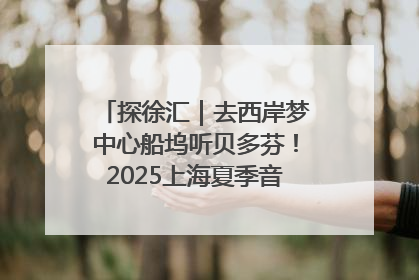 探徐汇｜去西岸梦中心船坞听贝多芬！2025上海夏季音乐节公布节目阵容