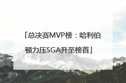 总决赛MVP榜：哈利伯顿力压SGA升至榜首