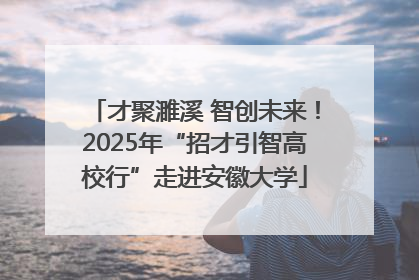 才聚濉溪 智创未来！2025年“招才引智高校行”走进安徽大学