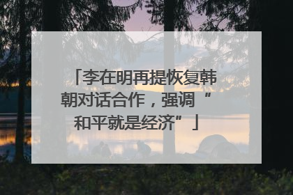 李在明再提恢复韩朝对话合作，强调“和平就是经济”