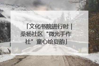 文化书院进行时｜桑杨社区“微光手作社”童心绘夏韵