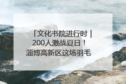 文化书院进行时｜200人激战夏日！淄博高新区这场羽毛球比赛太酷
