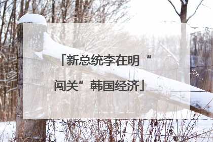 新总统李在明“闯关”韩国经济