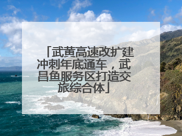 武黄高速改扩建冲刺年底通车，武昌鱼服务区打造交旅综合体