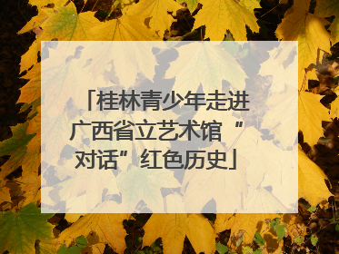 桂林青少年走进广西省立艺术馆“对话”红色历史