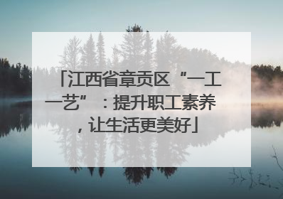 江西省章贡区“一工一艺”：提升职工素养，让生活更美好