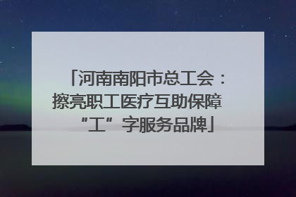 河南南阳市总工会：擦亮职工医疗互助保障“工”字服务品牌