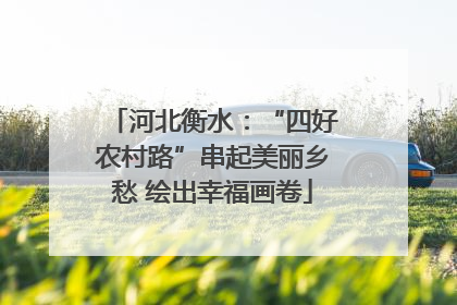 河北衡水：“四好农村路”串起美丽乡愁 绘出幸福画卷