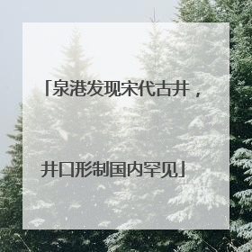 泉港发现宋代古井，井口形制国内罕见