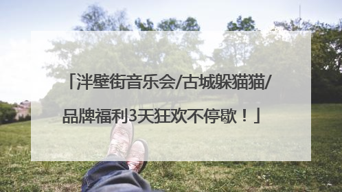 泮壁街音乐会/古城躲猫猫/品牌福利3天狂欢不停歇！