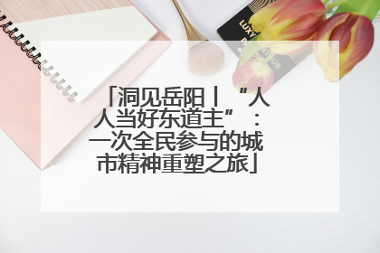 洞见岳阳丨“人人当好东道主”：一次全民参与的城市精神重塑之旅