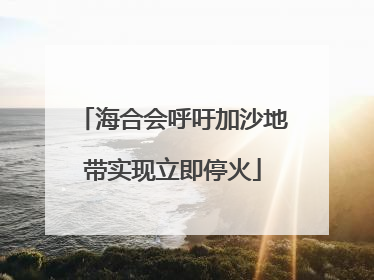 海合会呼吁加沙地带实现立即停火