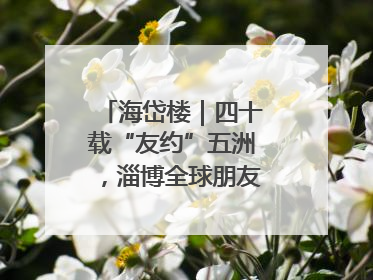 海岱楼｜四十载“友约”五洲，淄博全球朋友圈绽放新淄彩