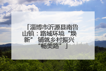 淄博市沂源县南鲁山镇：路域环境“焕新” 铺就乡村振兴“畅美路”