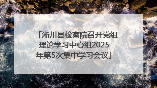 淅川县检察院召开党组理论学习中心组2025年第5次集中学习会议