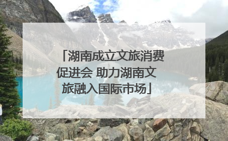 湖南成立文旅消费促进会 助力湖南文旅融入国际市场
