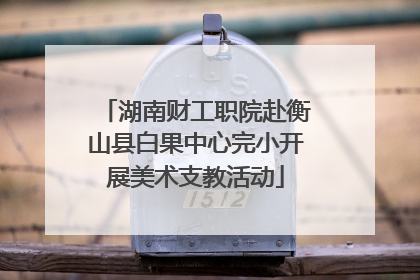 湖南财工职院赴衡山县白果中心完小开展美术支教活动