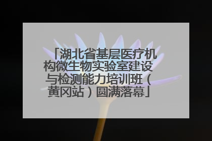 湖北省基层医疗机构微生物实验室建设与检测能力培训班（黄冈站）圆满落幕