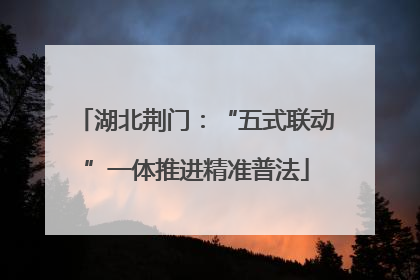 湖北荆门：“五式联动”一体推进精准普法