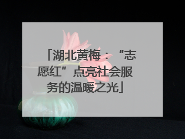 湖北黄梅：“志愿红”点亮社会服务的温暖之光
