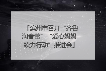滨州市召开“齐鲁润春蕾”“爱心妈妈续力行动”推进会