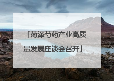 菏泽芍药产业高质量发展座谈会召开