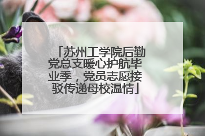 苏州工学院后勤党总支暖心护航毕业季，党员志愿接驳传递母校温情