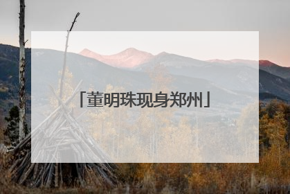 董明珠现身郑州