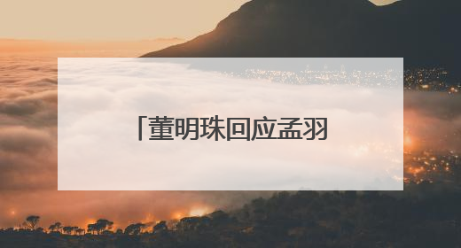 董明珠回应孟羽童能否再回格力，称其离开时确实是犯了很大的错：她对我来说是孩子