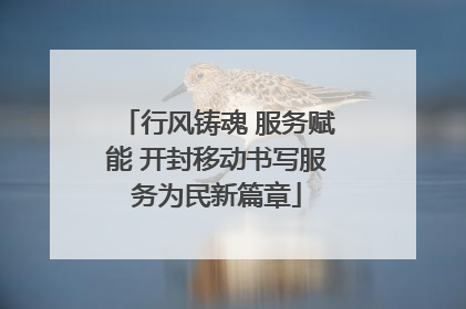 行风铸魂 服务赋能 开封移动书写服务为民新篇章